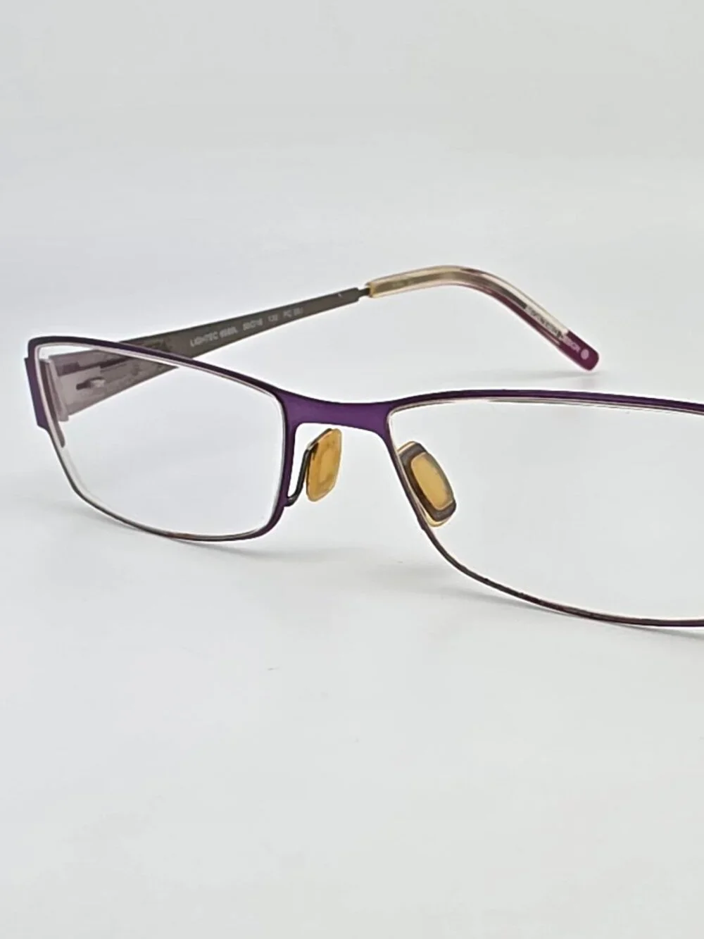 Morel Lightec 6589L PC 001 Purple Eyeglasses Frame w/ Flexhinge and Case France